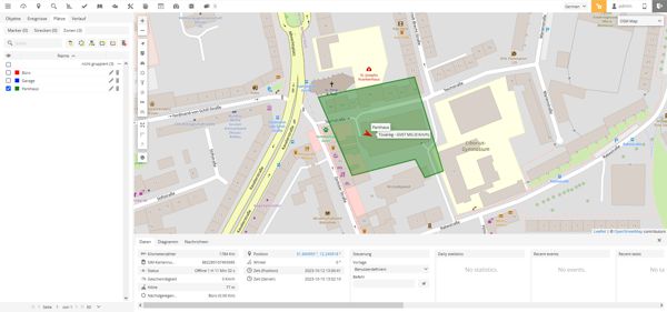 Geofence Alarm für Wohnmobil oder Wohnwagen
